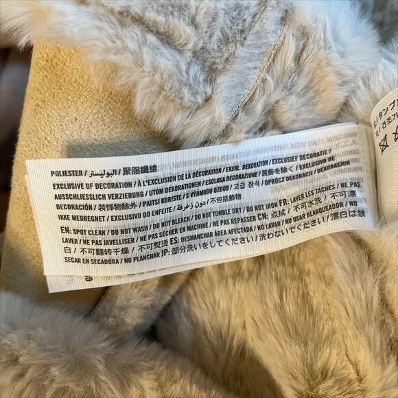 Hollister Faux Suede/Fur Coat in Tan Size Small - Picture 6 of 7